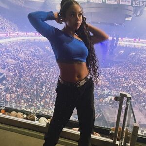 one sleeve bright blue longsleeve top